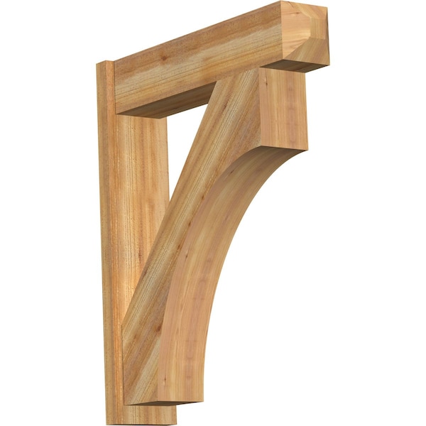 Ekena Millwork Westlake Craftsman Rough Sawn Outlooker, Western Red Cedar, 8"W x 34"D x 40"H OUT08X34X40WTL04RWR - main